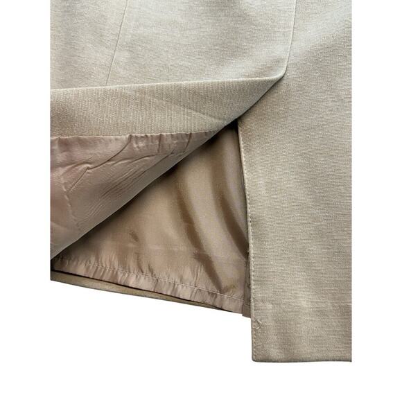 Women's‎ Calvin Klein Tan Blazer and Skirt Set Preppy Light Academia 6P - Picture 8 of 16
